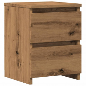 Bedside Cabinet Artisan oak Engineered wood Compact