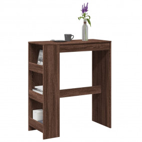 Bar Table Brown oak Engineered wood Tall Bar Table Rect...