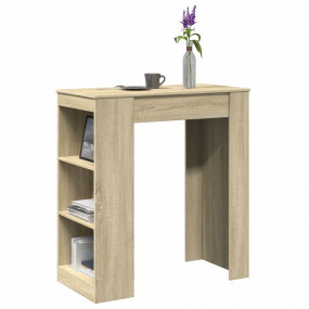 Bar Table Sonoma oak Engineered wood Tall Bar Table Rec...
