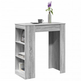 Bar Table Grey Sonoma Engineered Wood Bar Table Rectang...