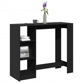 Bar Table Black Engineered wood 48.8 x 18.1 x 40.7 in B...
