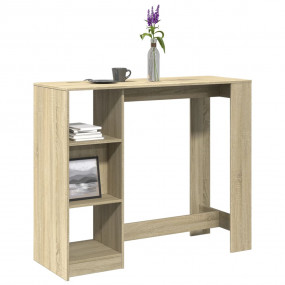 Bar Table Sonoma Oak Engineered Wood Large Bar Table