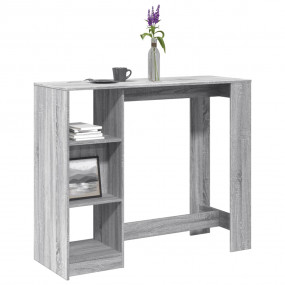 Bar Table Grey sonoma Engineered wood Large Bar Table
