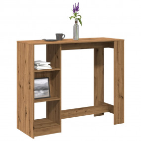 Bar Table Artisan Oak Engineered Wood Large Bar Table