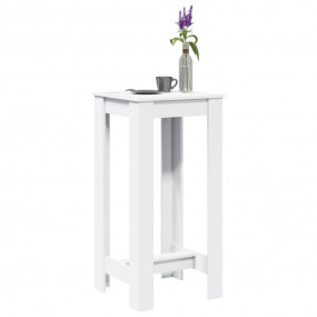 Bar Table White Engineered wood Tall Durable Bar Table