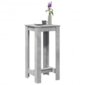 Bar Table Concrete grey Engineered wood Tall Modern Bar...