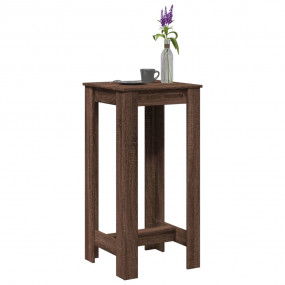 Bar Table Brown Oak Engineered Wood Stylish Design Bar ...