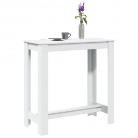 Bar Table White Engineered wood Tall Modern Bar Table