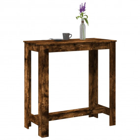 Bar Table Smoked oak Engineered wood Tall Durable Bar T...