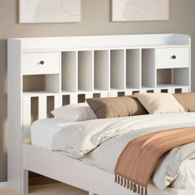 Headboard White Solid pine wood Perfect for double bed ...
