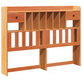 Headboard Wax brown Solid pine wood Double Headboard