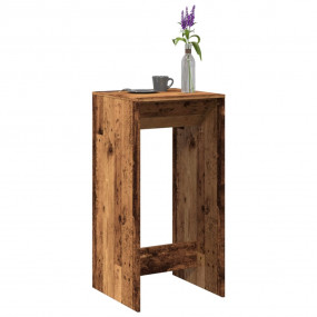 Bar Table Old wood Engineered wood Tall Durable Bar Tab...