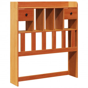 Headboard Wax Brown Solid Pine Wood 35.4 in wide Headbo...