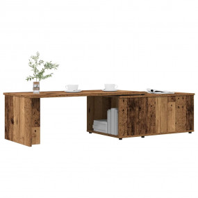 Coffee Table Old wood Engineered wood 59.1 in Coffee Ta...