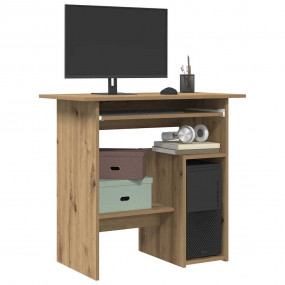 Desk Artisan Oak Engineered Wood Small Desk Rectangular