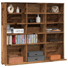 CD Cabinet Old wood Engineered wood 39.4 x 9.1 x 35.2 i...
