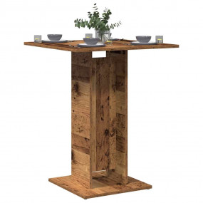 Bistro Table Old Wood Engineered Wood 2 Seater Simple