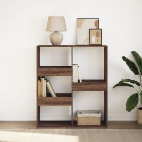 Book Cabinet Brown oak Engineered wood Medium Classic