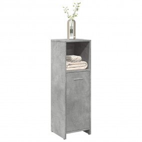Bathroom Cabinet Concrete Gray Engineered Wood Narrow a...