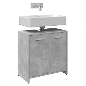 Bathroom Sink Cabinet Concrete Grey Engineered Wood Med...