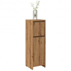 Bathroom Cabinet Artisan Oak Engineered Wood Compact