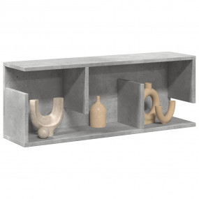 Wall Cabinet Concrete Gray Engineered Wood 31.5 x 7.9 x...