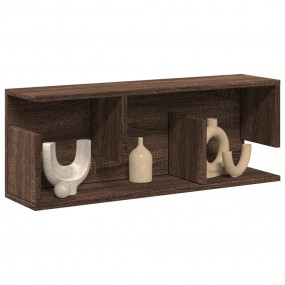 Wall Cabinet Brown Oak Engineered wood 31.5 in Wall Cab...