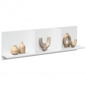 Wall Cabinet White Engineered wood 39.4 x 6.5 x 11.8 in
