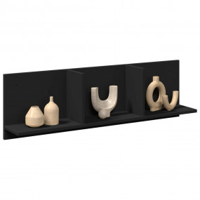 Wall Cabinet Black Engineered wood Wall Cabinet Rectang...