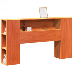 Headboard Wax Brown Solid Pine Wood Standard for 47.2 i...