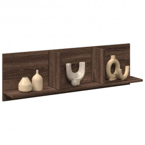 Wall Cabinet Brown Oak Engineered Wood 39.4 x 6.5 x 11....