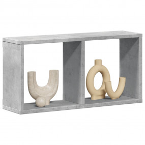 Wall Cabinet Concrete Gray Engineered Wood Medium Wall ...