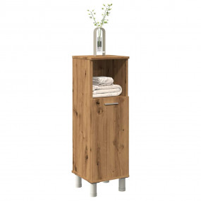 Bathroom Cabinet Artisan Oak Engineered Wood Slim