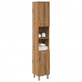 Bathroom Cabinet Artisan oak Engineered wood Tall