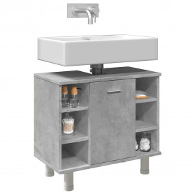 Bathroom Cabinet Concrete grey Engineered wood 23.6x12....