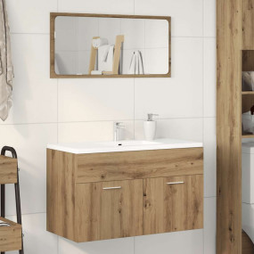 Bathroom Sink Cabinet Artisan Oak Engineered Wood 31.5x...