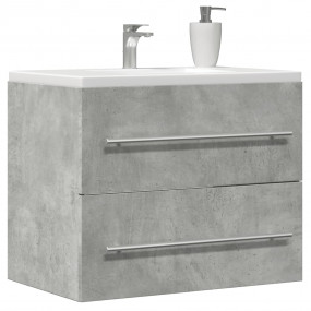 Sink Cabinet Concrete Grey Engineered Wood 23.6 x 15.2 ...