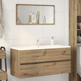 Sink Cabinet Artisan Oak Engineered Wood 39.4 x 15.2 x ...