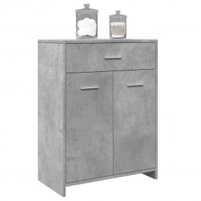 Bathroom Cabinet Concrete Grey Engineered Wood Stylish ...