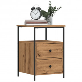 Bedside Cabinet Artisan Oak Engineered wood, metal Beds...