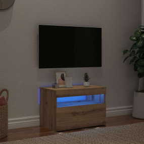 TV Cabinet Artisan oak Engineered wood Small TV Cabinet