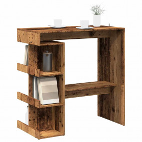 Bar Table Old Wood Engineered Wood Compact Bar Table