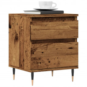Bedside Cabinet Old wood Engineered wood 15.7x13.8x19.7...