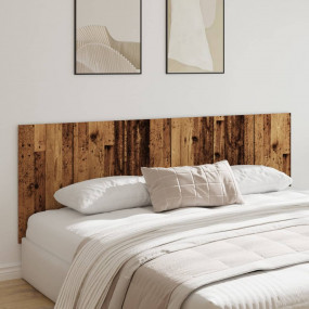 Wall Headboard Old Wood Engineered Wood Full Size Bed