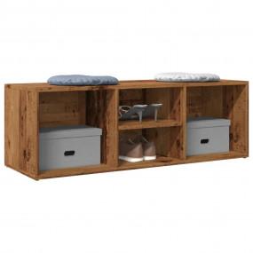 Shoe Storage Bench Old Wood Engineered wood Compact