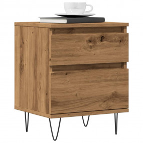 Bedside Cabinet Artisan Oak Engineered Wood 15.7 x 13.8...