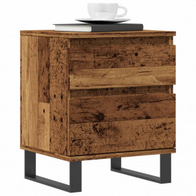 Bedside Cabinet Old wood Engineered wood, metal Small