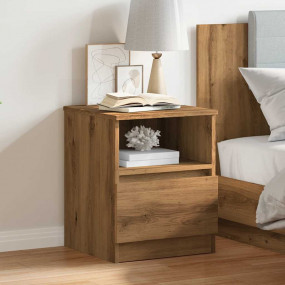 Bedside Cabinet Artisan oak Engineered wood, metal Medi...