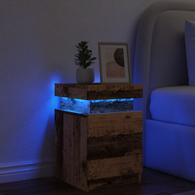 Bedside Cabinet Old wood Engineered Wood Medium Bedside...