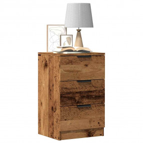 Bedside Cabinet Old wood Engineered wood Compact Bedsid...